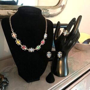 Sarah Coventry 3-PC Jewelry set, Gold tone, Vintage, Stamped